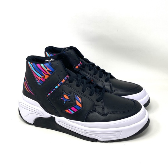 Converse Weapon CX Shoes Mid Top Multi Black Men’s Leather Sneakers Size 172656C - Picture 7 of 10